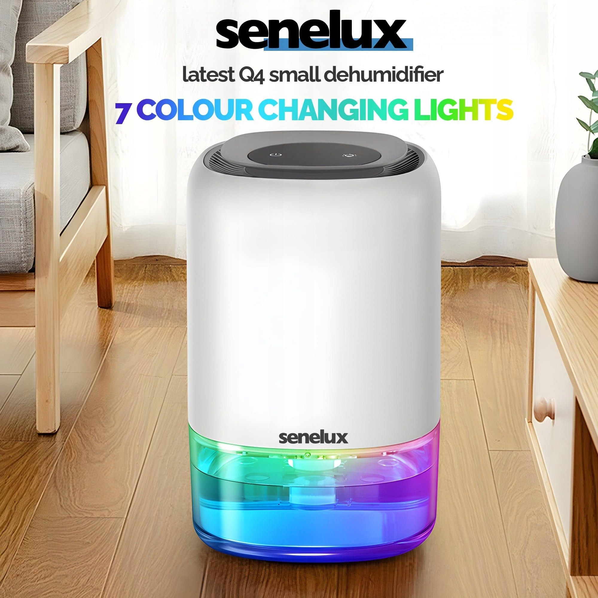 1100ML ELECTRIC DEHUMIDIFIER FOR CAR BATHROOM CABINET SENELUX Packaging status original