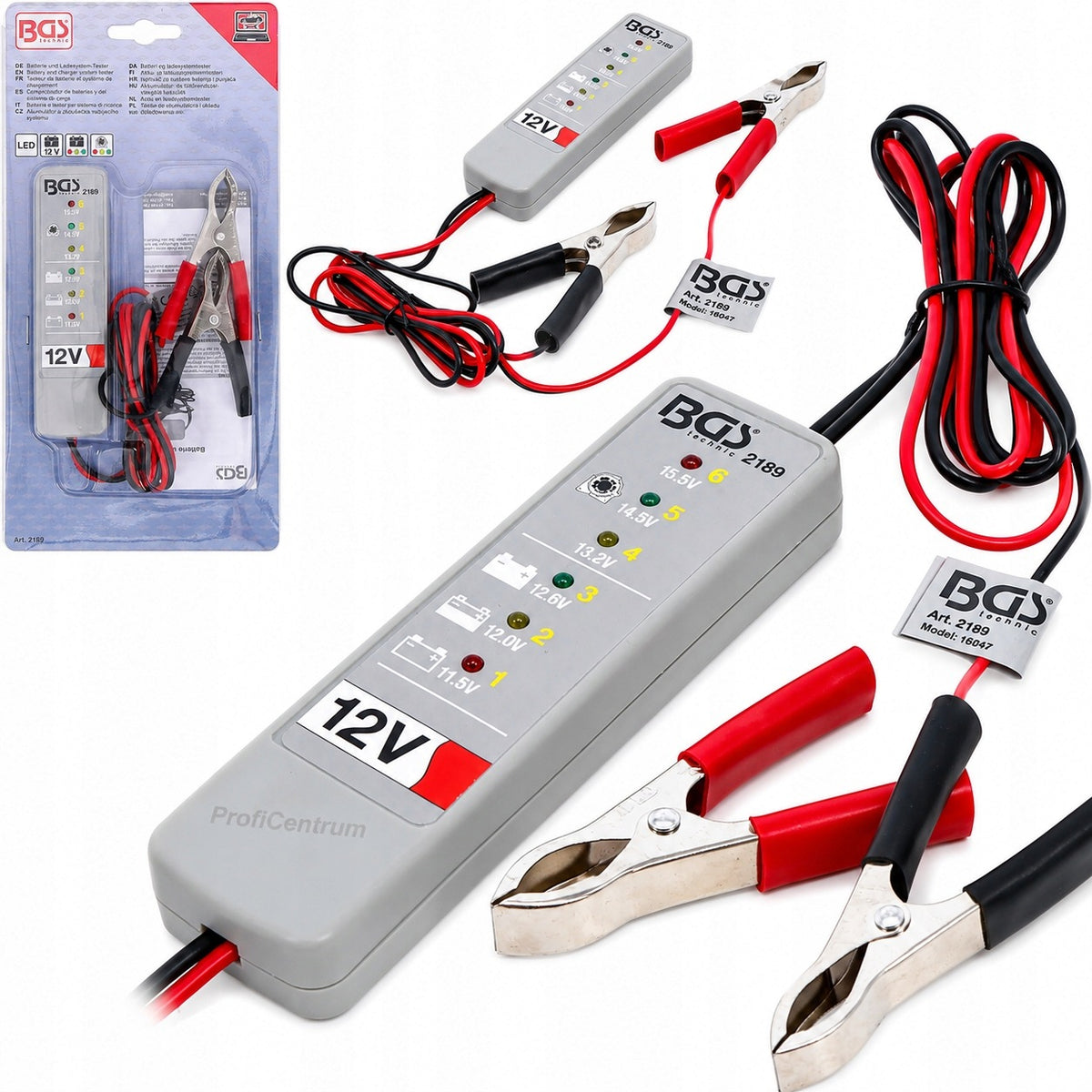 12 V charging system battery tester for alternator diagnostics BGS
