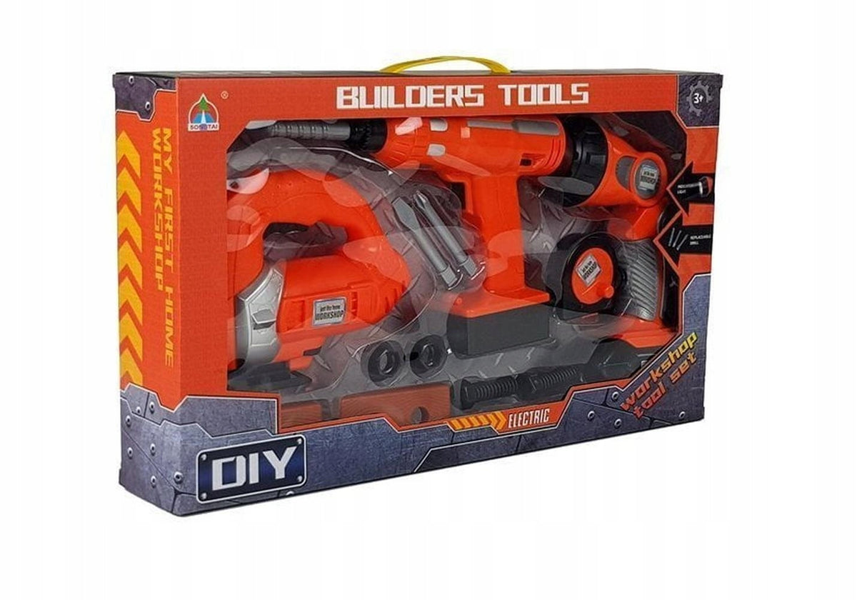 12-piece set of cordless tools Brand LEAN Toys