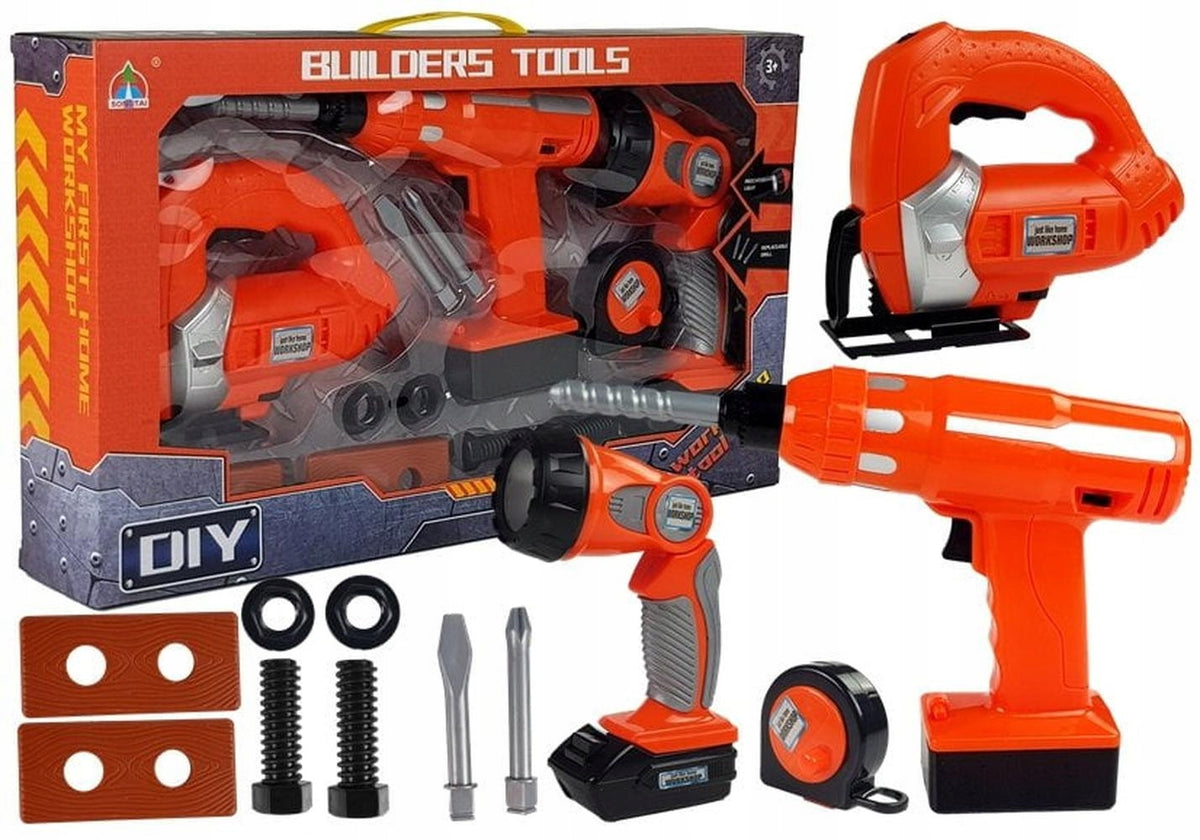 12-piece set of cordless tools