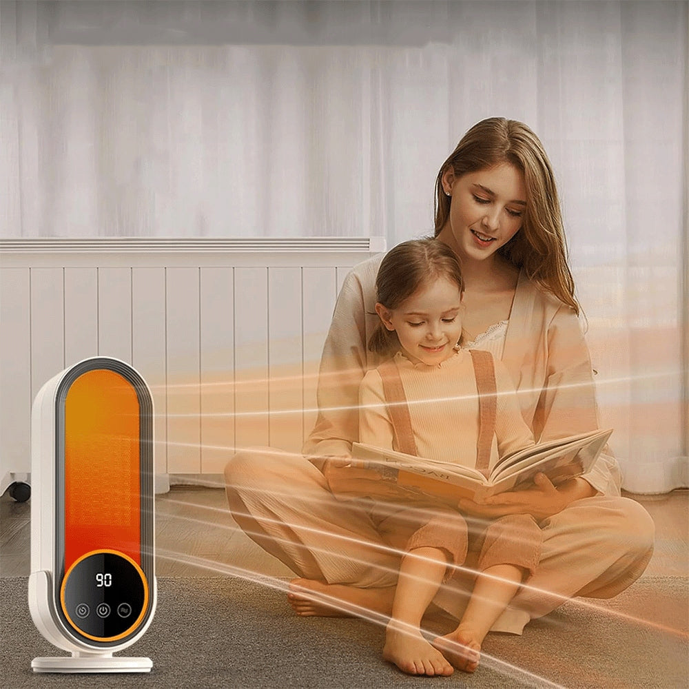 1200W ELECTRIC HEATER WITH LED DISPLAY AND TOUCH SCREEN Dominant color white