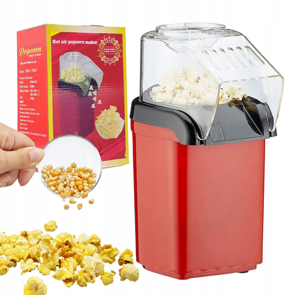 1200W FAT FREE POPCORN MACHINE WITH TRANSPARENT COVER