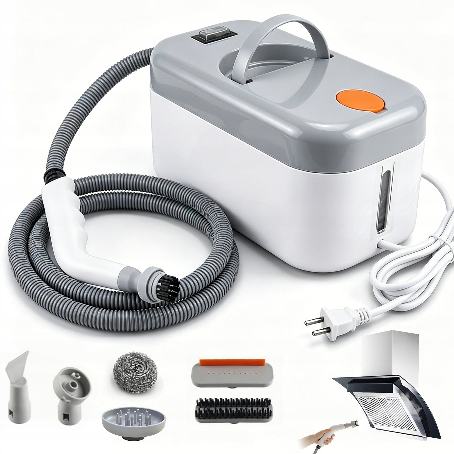 1200W HANDHELD STEAM CLEANER WITH ACCESSORIES HIGH TEMPERATURE