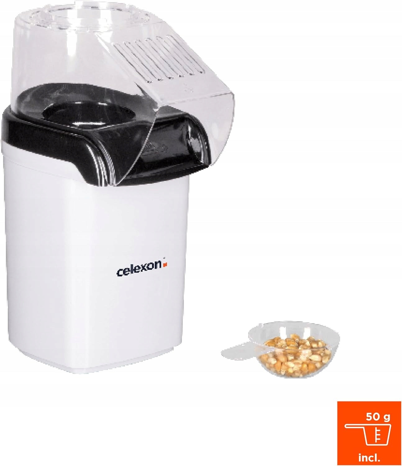 1200W NON-FAT POPCORN MACHINE WITH MEASURING CUP 50G WHITE Manufacturer code 5906431843627