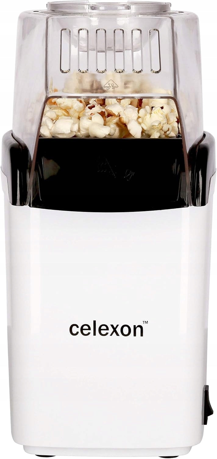 1200W NON-FAT POPCORN MACHINE WITH MEASURING CUP 50G WHITE