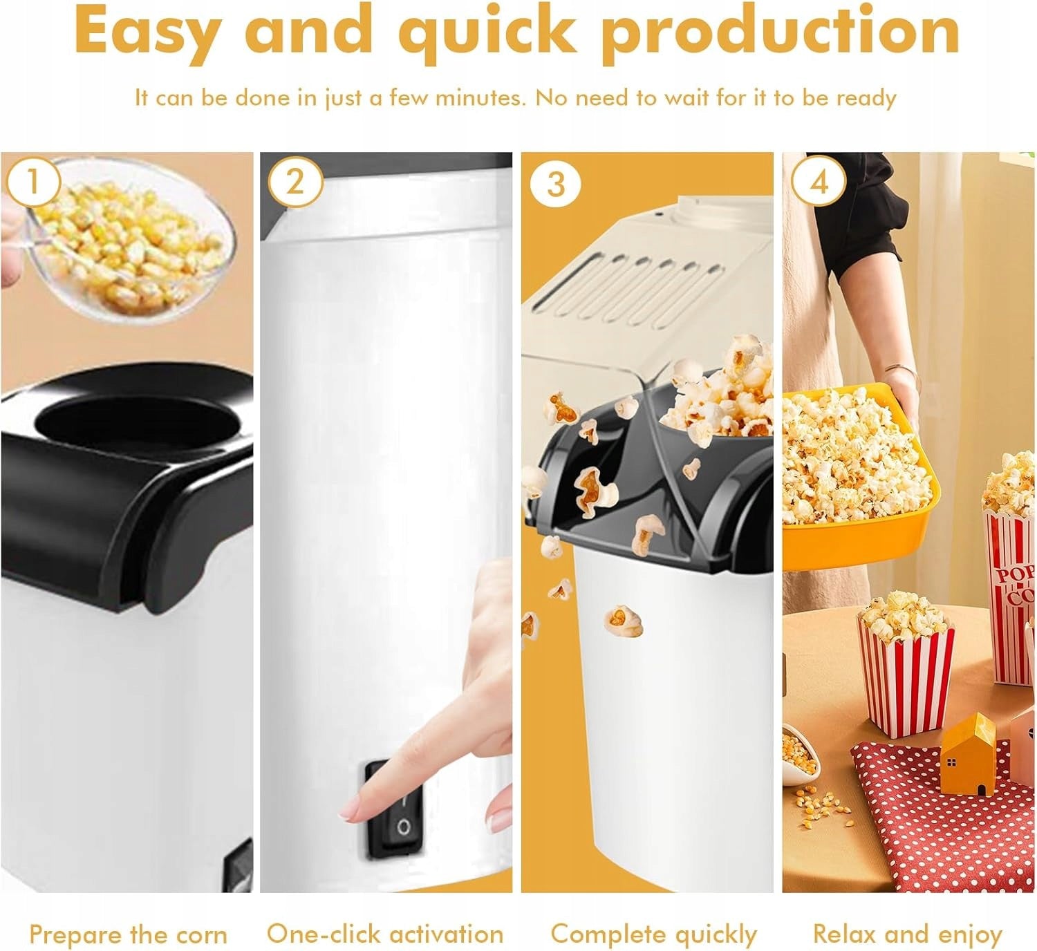 1200W POPCORN MACHINE HOT AIR WITHOUT FAT OPERATION ONE Brand no brand