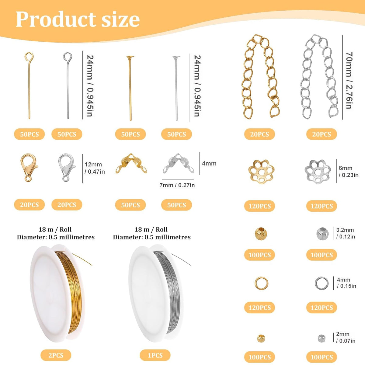 1260 BEADS WITH 05MM WIRE FOR SELF-CONTAINED JEWELRY Brand no brand