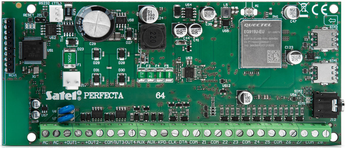 [12B] PERFECTA 64 M 2G/4G LTE (SET-A)+INT-TSH2R-B +++ Satel Alarm Kit Packaging status original