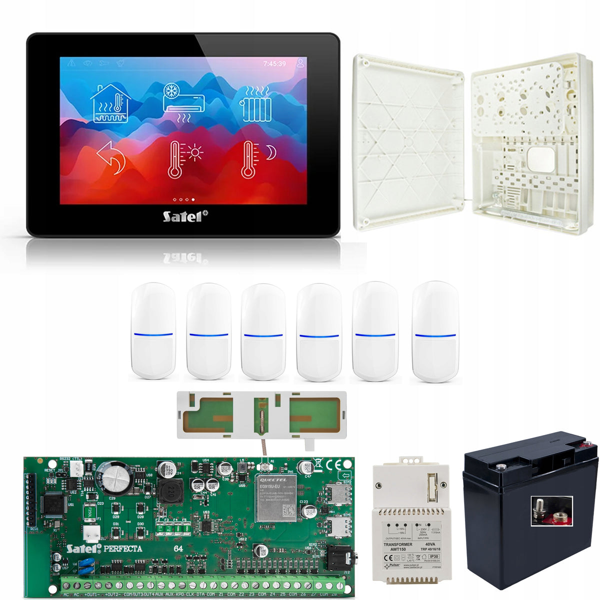 [12B] PERFECTA 64 M 2G/4G LTE (SET-A)+INT-TSH2R-B +++ Satel Alarm Kit