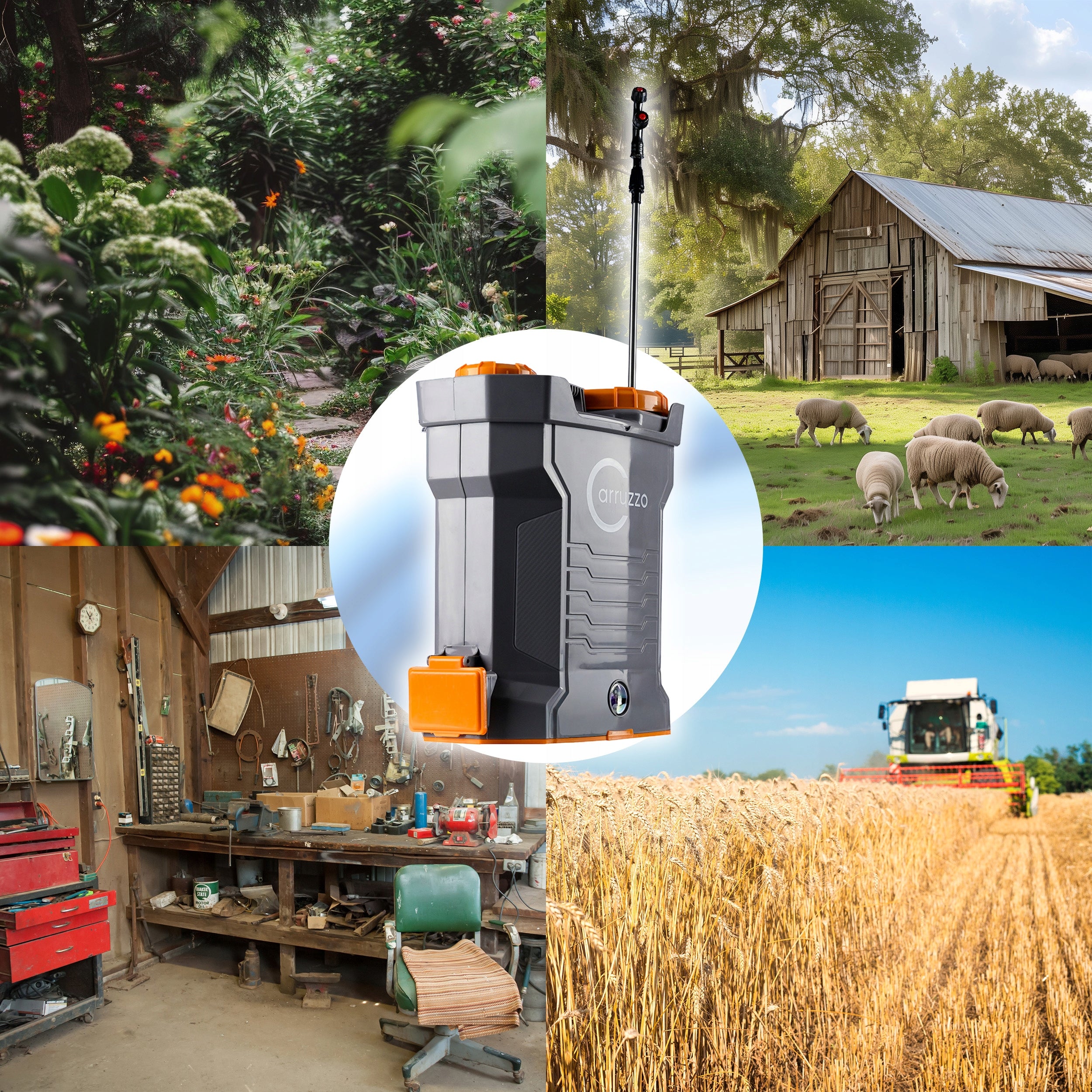 12L Cordless Garden Backpack Sprayer, Automatic Product weight with unit packaging 4.4 kg