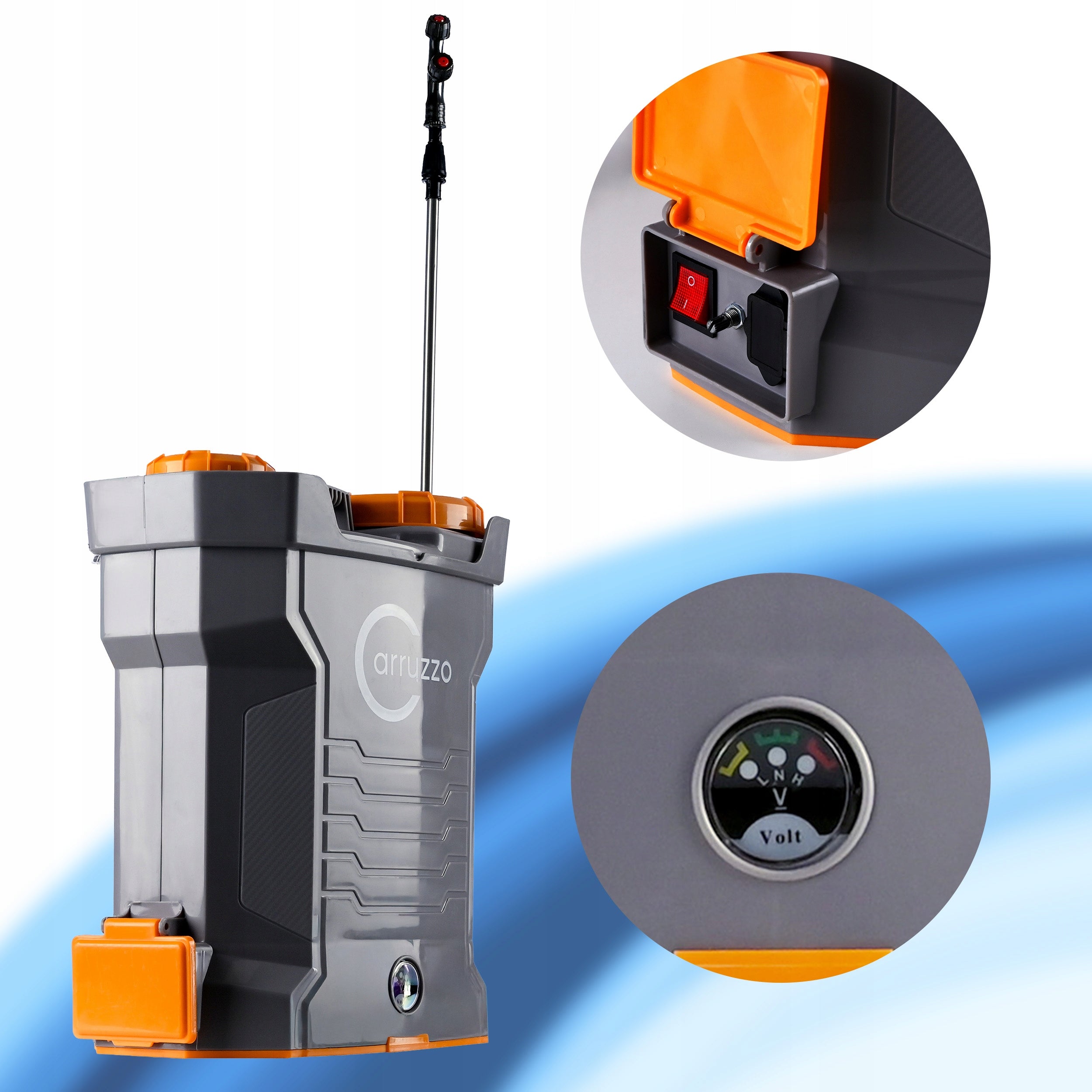 12L Cordless Garden Backpack Sprayer, Automatic Spray range 350 cm
