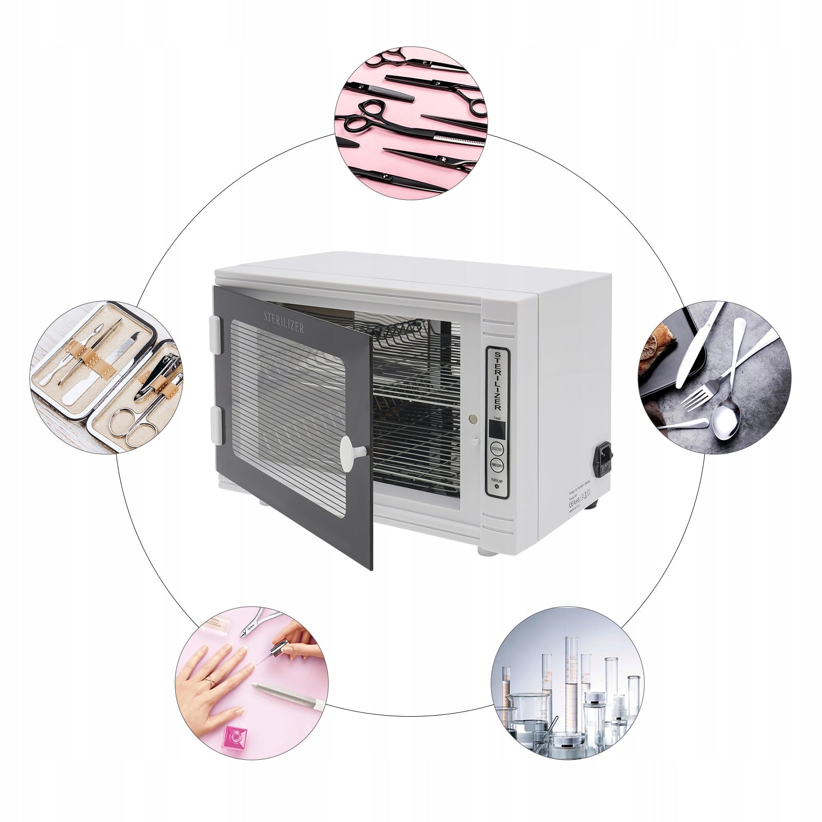 12L Tool Disinfector Cabinet for Hairdressing, Beauty and Nail Art Manufacturer code 743169258393