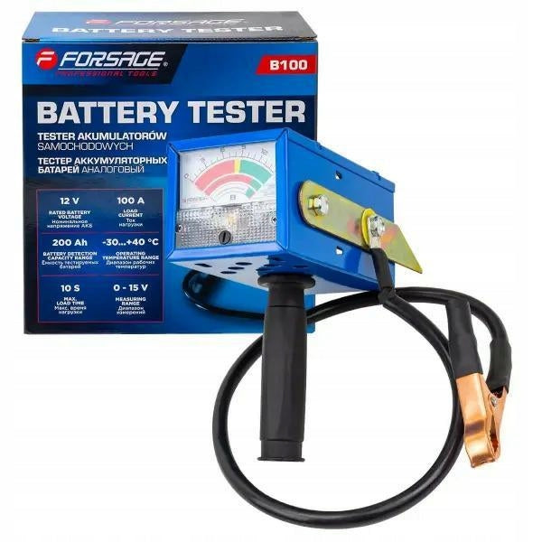 12V, 100A, 200Ah Analog Battery Tester (Gun)