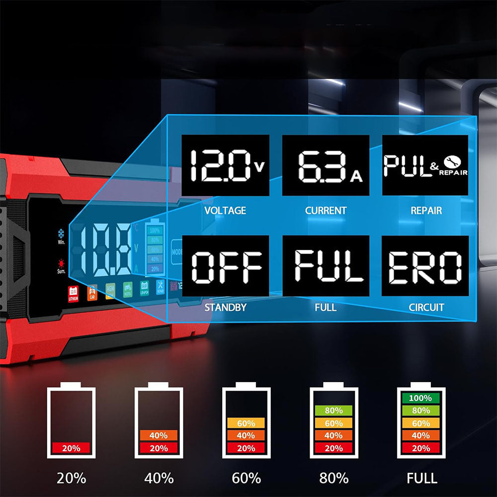 12V 10A BATTERY CHARGER RECTIFIER WITH LCD AND REPAIR FUNCTION Brand no brand