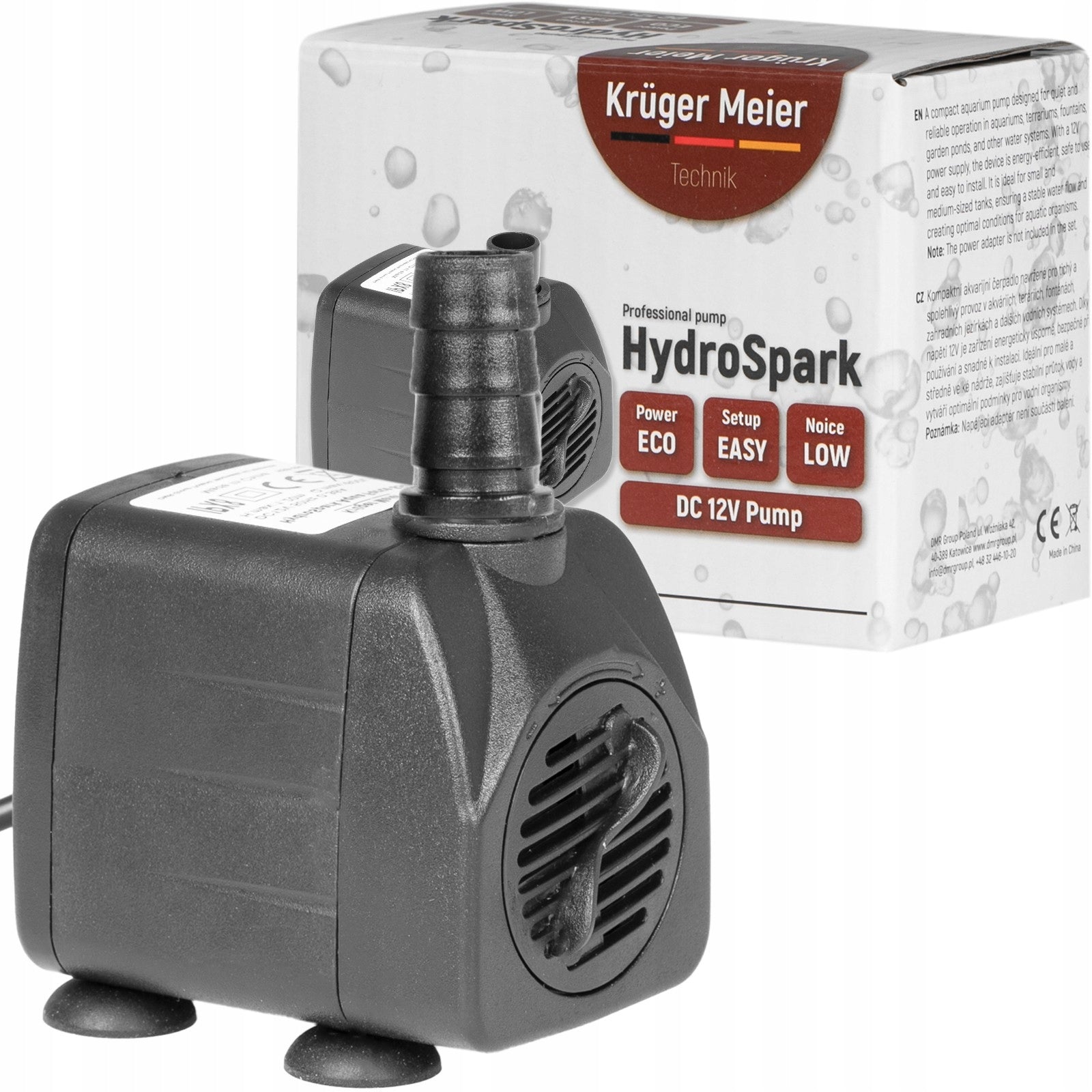 12V 1500LH WATER PUMP FLOW CONTROL QUIET FOR MOTORHOME AND GARDEN Manufacturer Kruger Meier