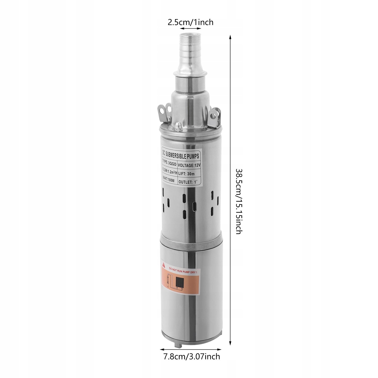 12V 180W SOLAR SUBMERSIBLE WATER PUMP FOR DEEP WELL Manufacturer code 273463
