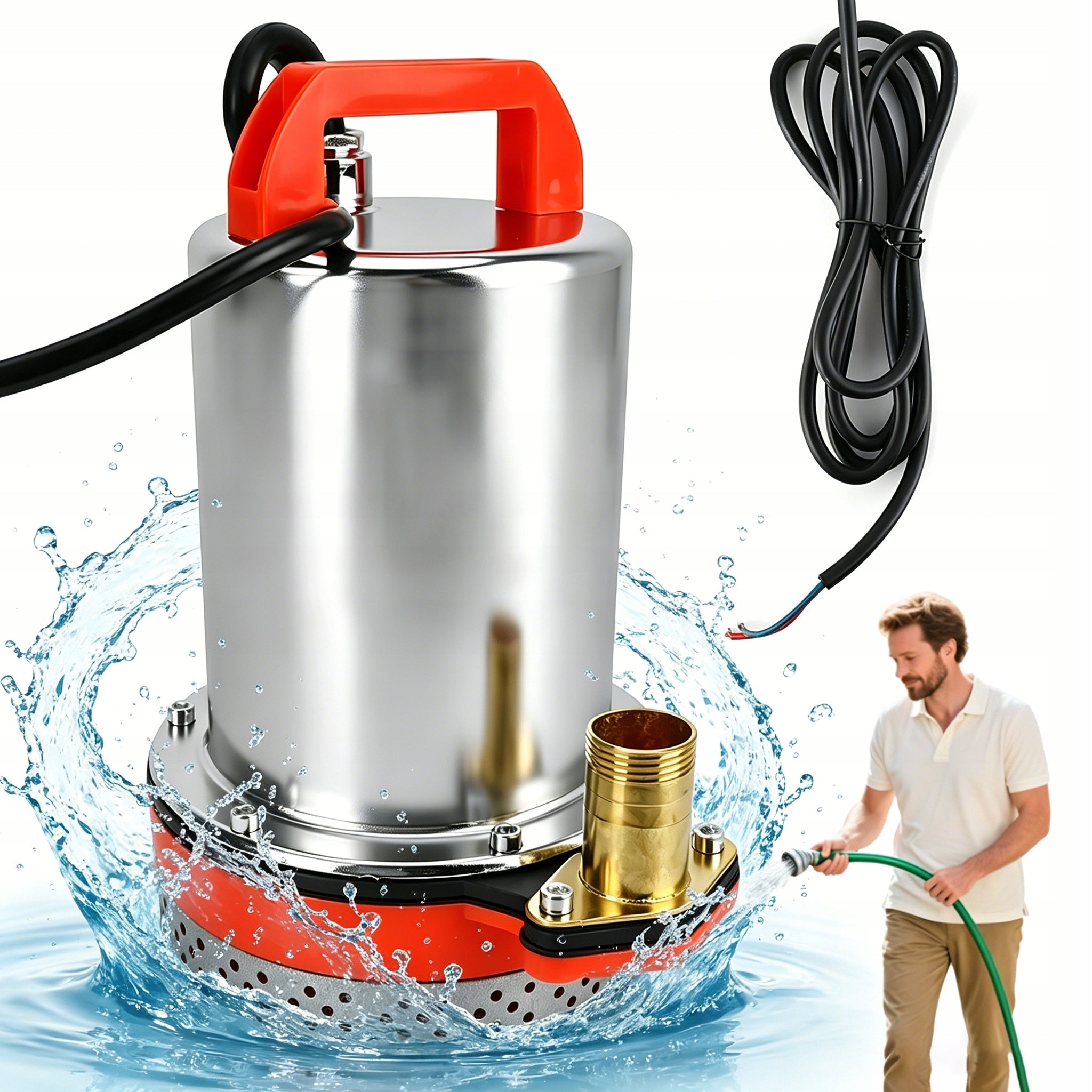 12V 180W SUBMERSIBLE PUMP SOLAR POWERED FOR FIELD WORK WITHOUT ELECTRICITY