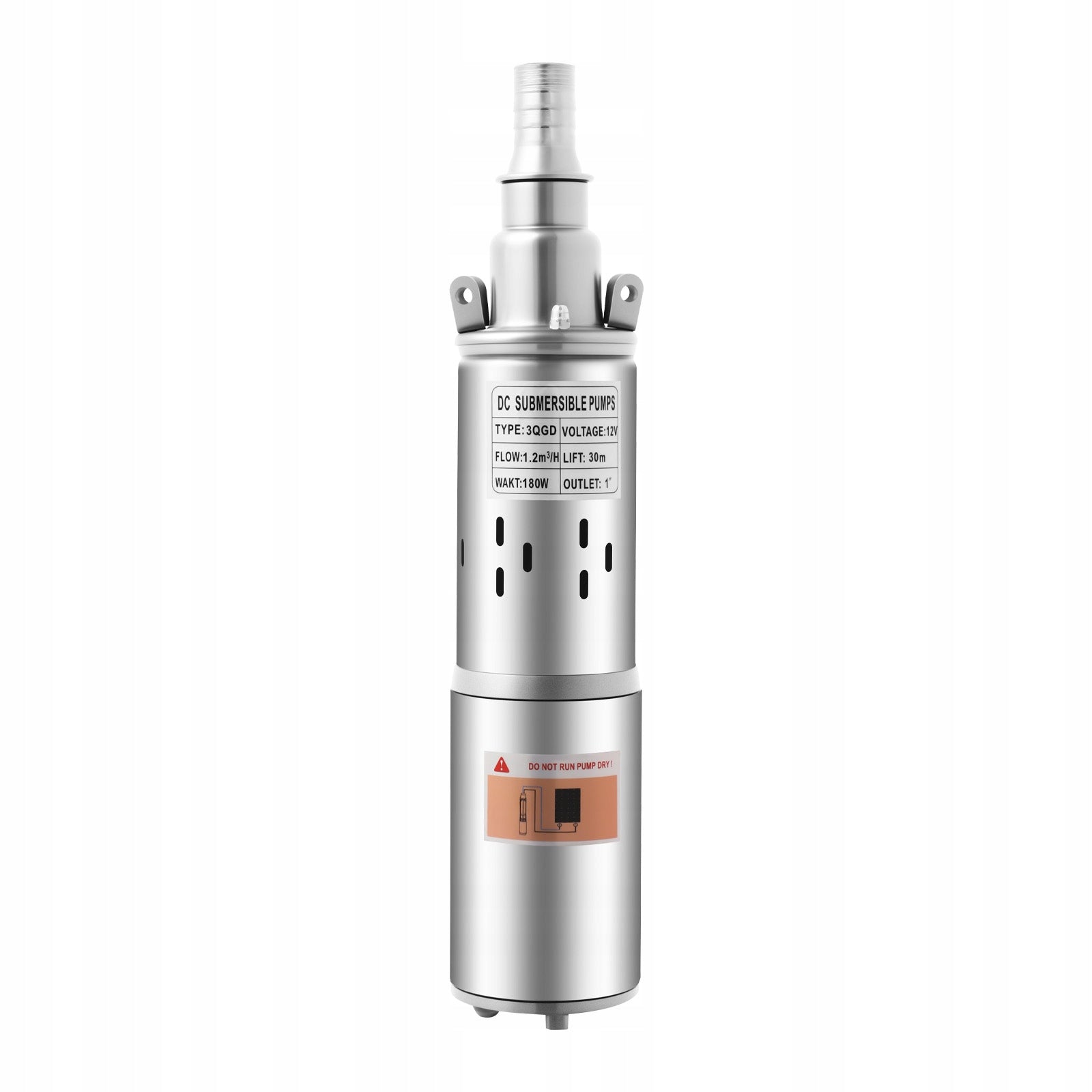 12V 180W Submersible Pump, Water Pump, Deep Well Submersible Pump