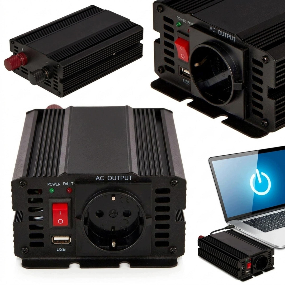 12V/230V 300W 600W PURE SINE VOLTAGE CONVERTER