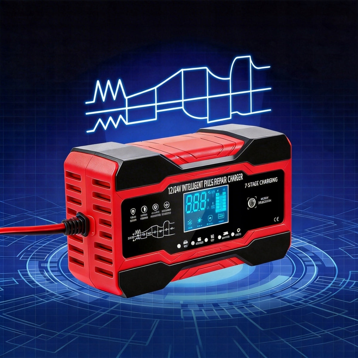12V/24V 10A microprocessor LCD rectifier for LiFePO4 AGM GEL REPAIR Packaging status original