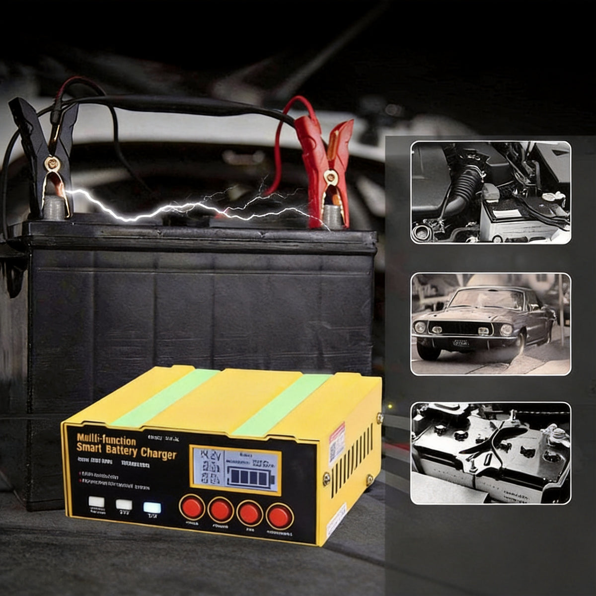 12V/ 24V RECTIFIER INTELLIGENT CURRENT REGULATION STABLE CHARGING Manufacturer's catalog number Mikroprocesorowy