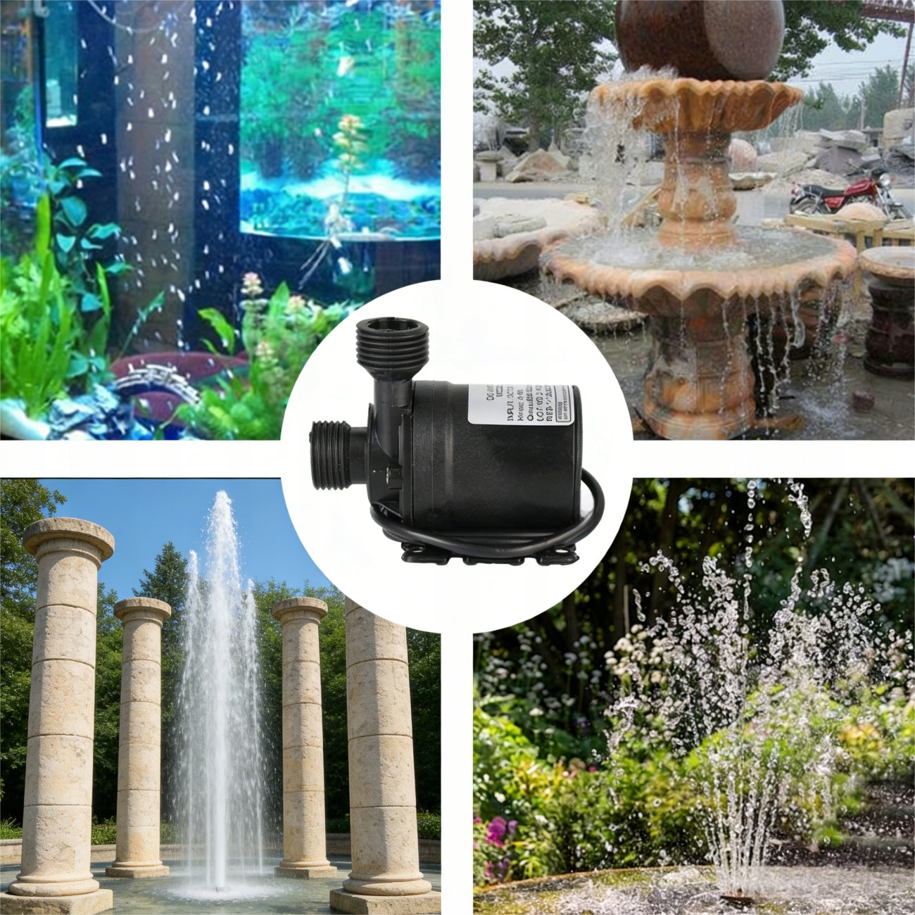 12V 800L/H 5M Water Pump Low Noise Pump Power 19 W