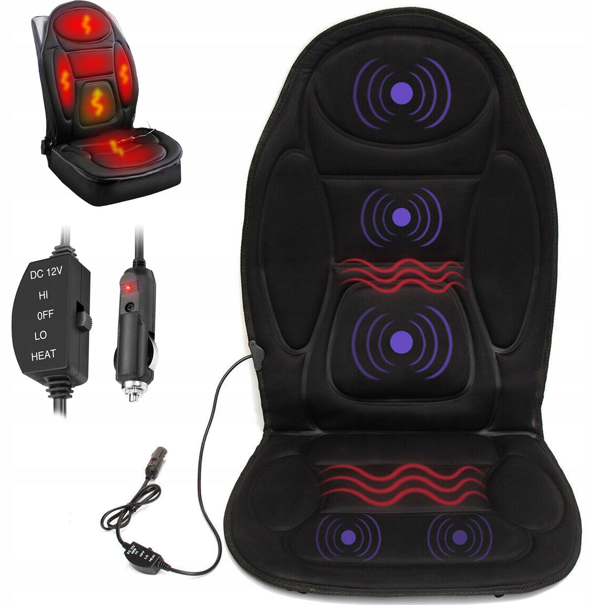 12V CAR MAT HEATED HEATING SEAT ADJUSTABLE TEMPERATURE