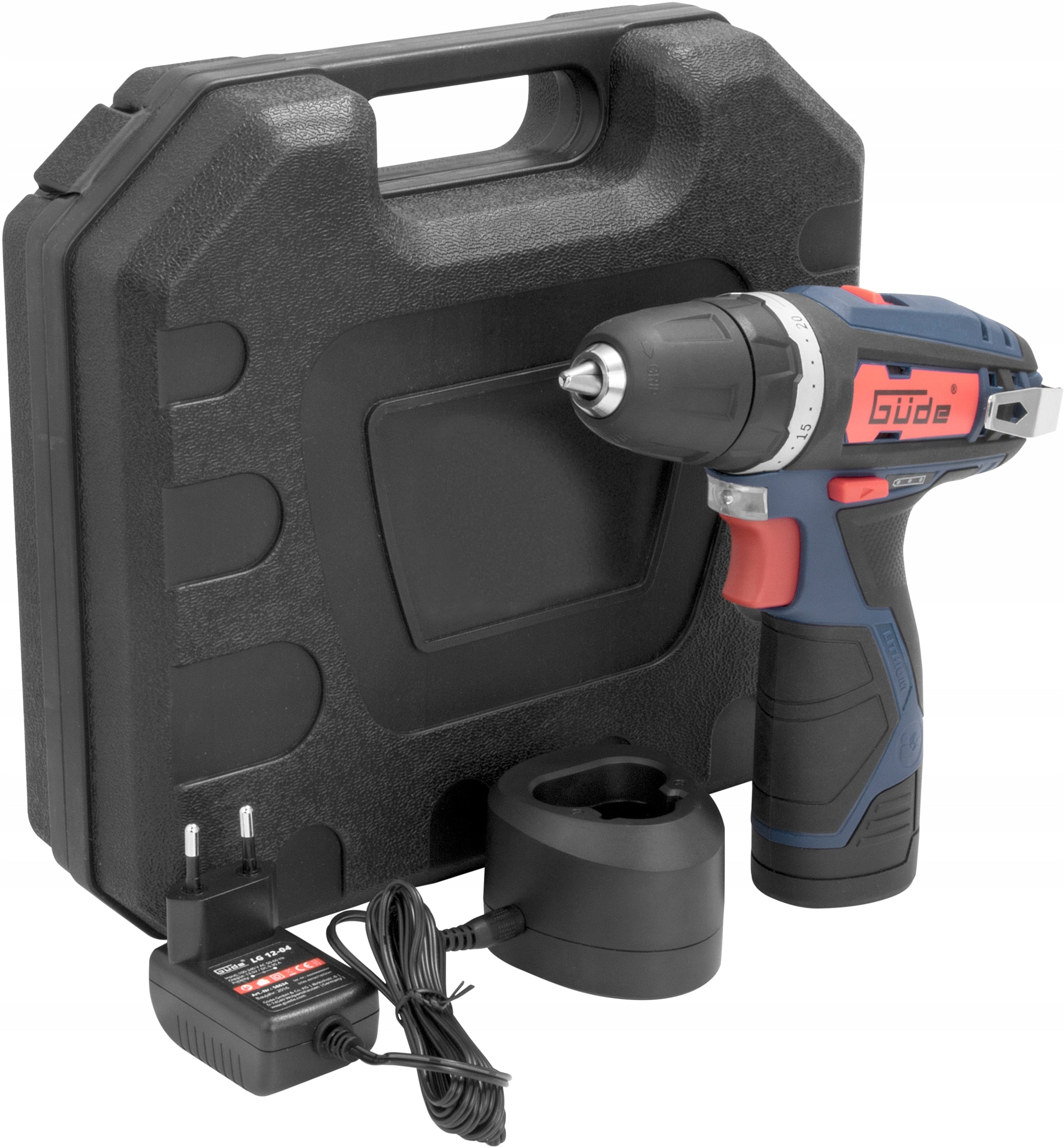 12V Cordless Screwdriver for Home and Furniture Battery Charger Kit Brand GÜDE