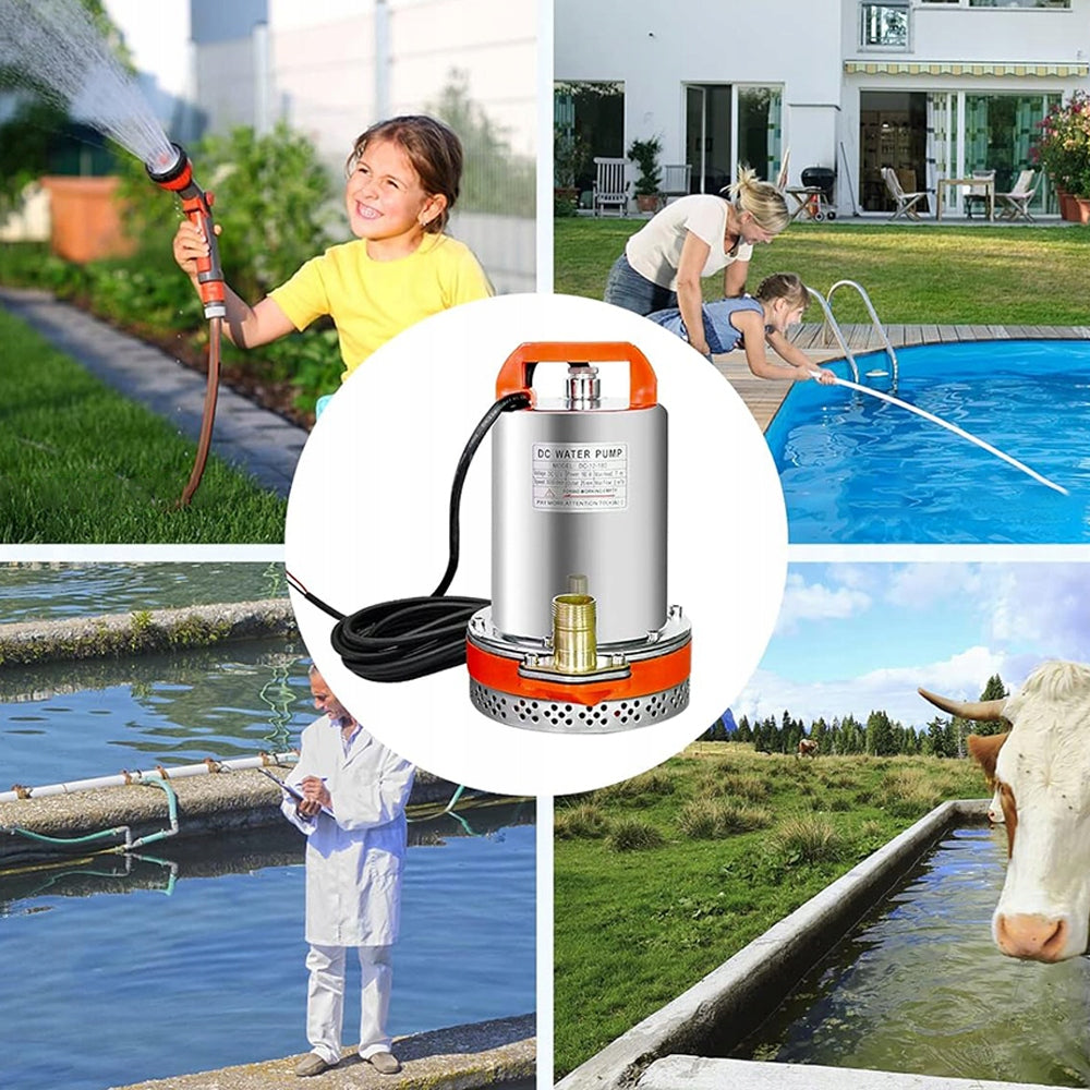 12V DC 3000 L/H SILENT SUBMERSIBLE PUMP HIGH EFFICIENCY AND HIGH FLOW RATE Manufacturer no brand