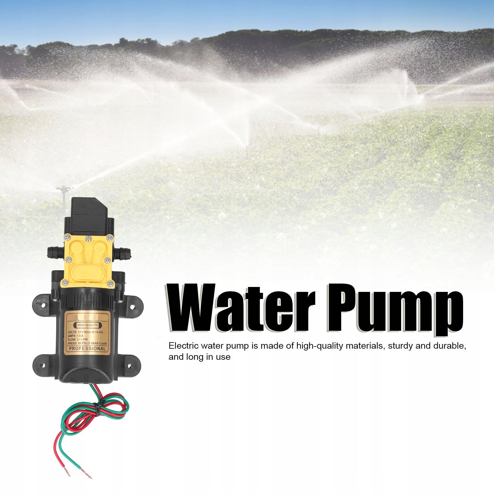 12V HIGH PRESSURE ELECTRIC WATER PUMP Packaging status original