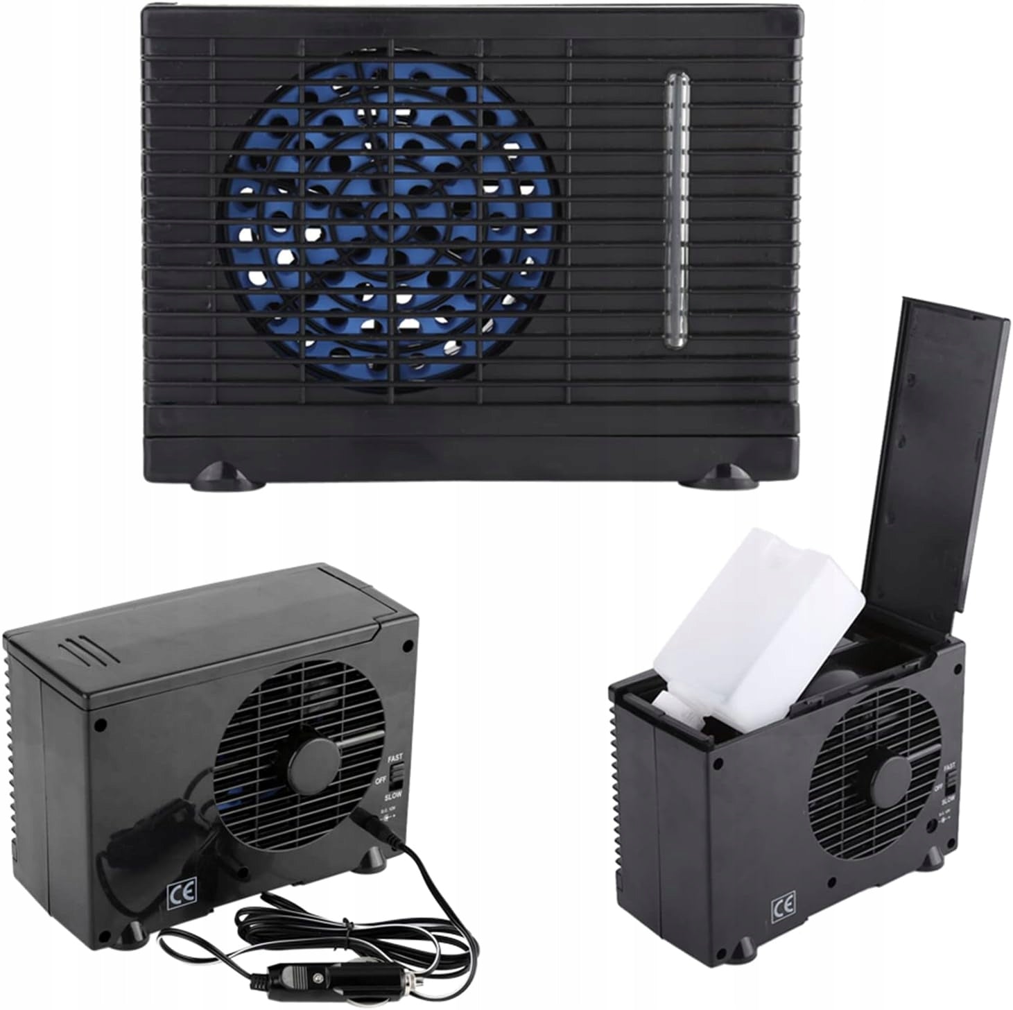 12V STEAM AIR CONDITIONER FOR CAR, TRUCK AND HOME WITH COOLING