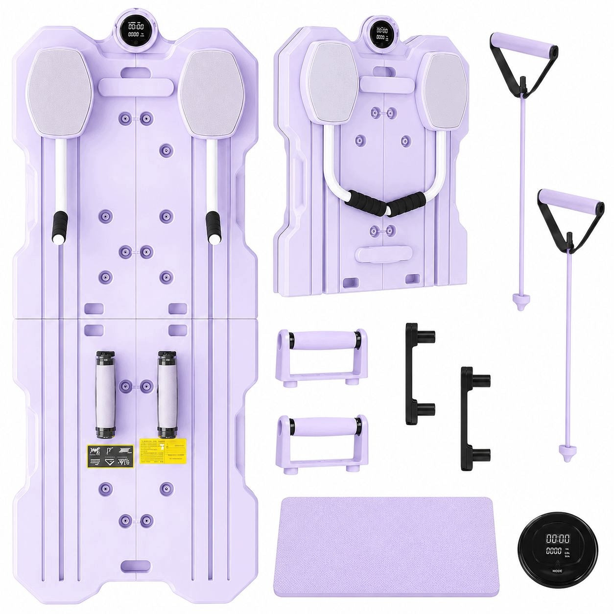 12in1 FOLDING EXERCISE BOARD | HOME GYM PILATES FITNESS REFORMER