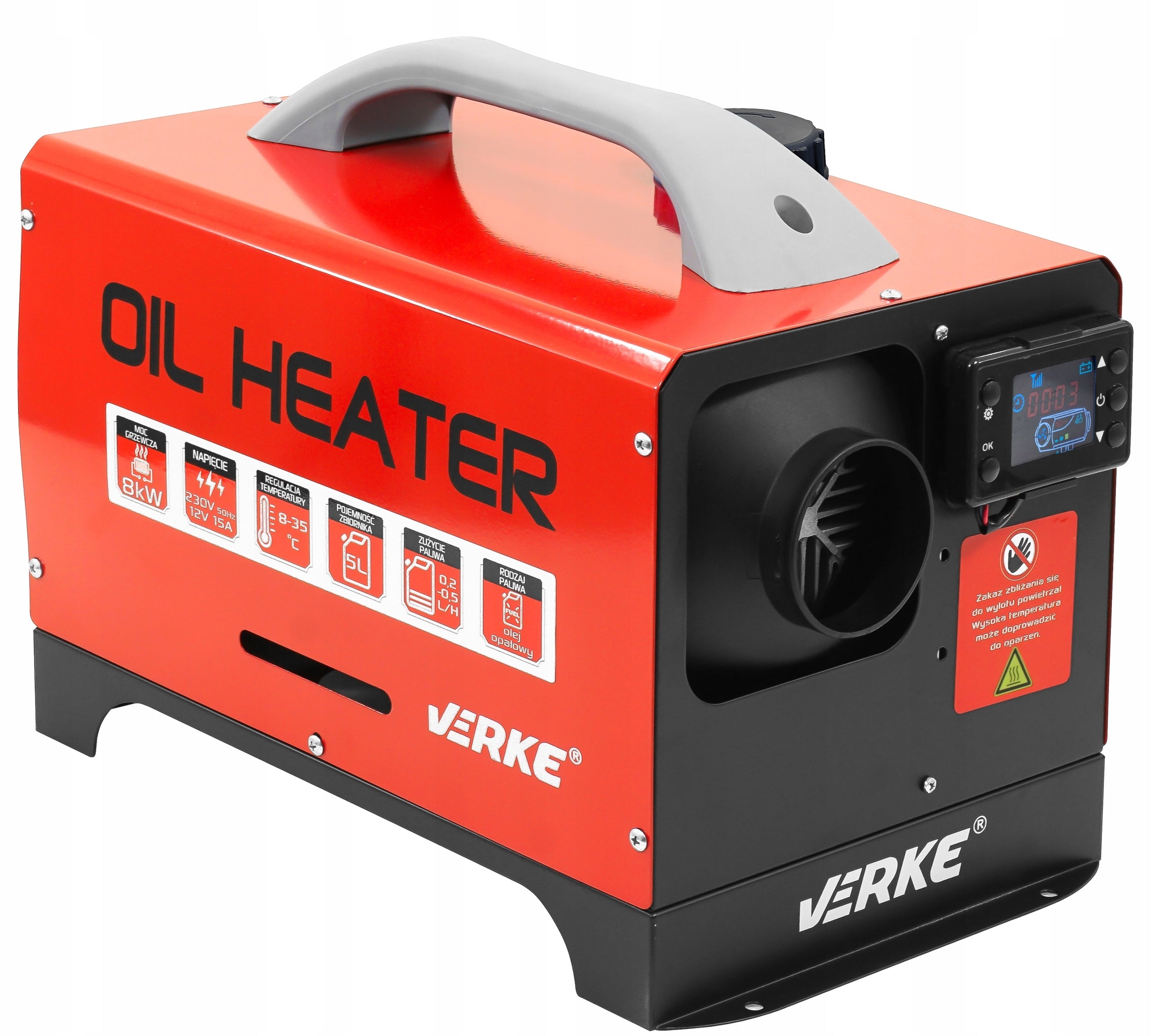 12kW - WEBASTO Combustion Oil Heater, 230V/12V Brand Verke