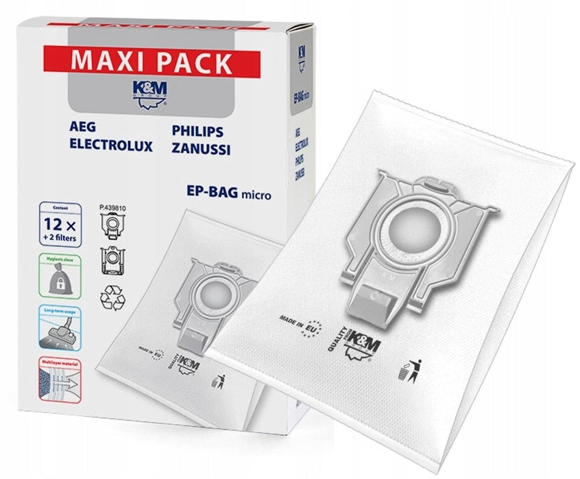 12x ELECTROLUX EEG EPF EEQ Vacuum Cleaner Bags
