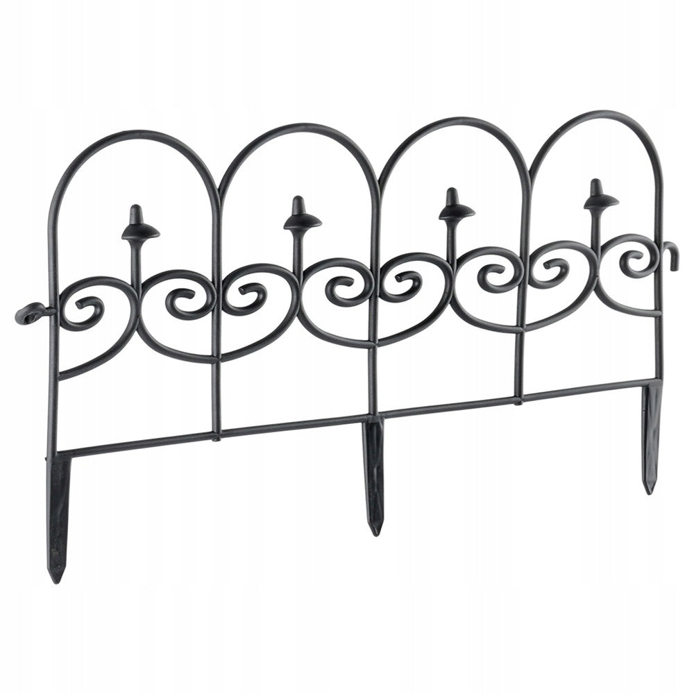 12x GARDEN Fence black border palisade lawn edging beds 714 cm Manufacturer Vilde