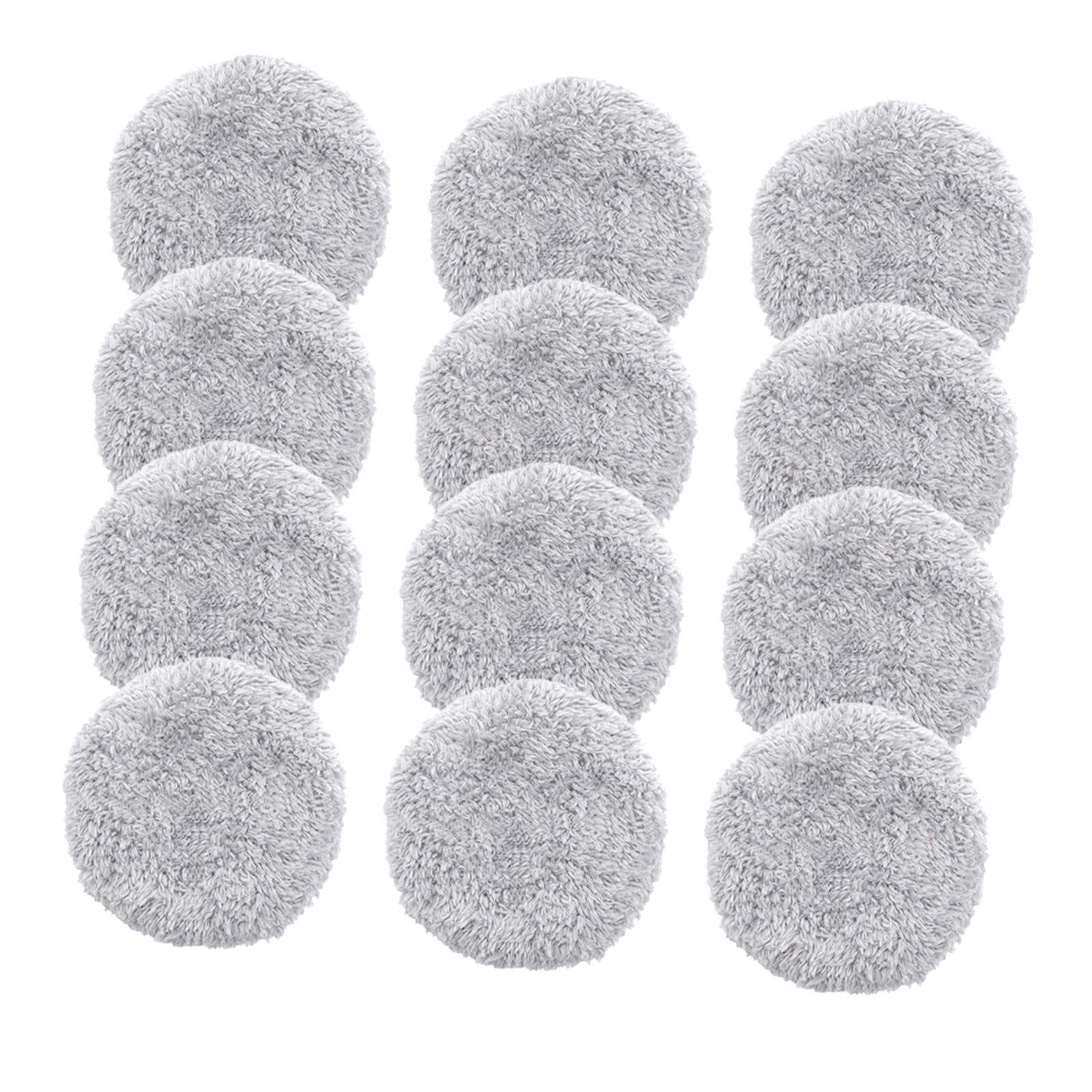 12x Replacement Pads for Window Cleaning Robot Reusable Plush Texture