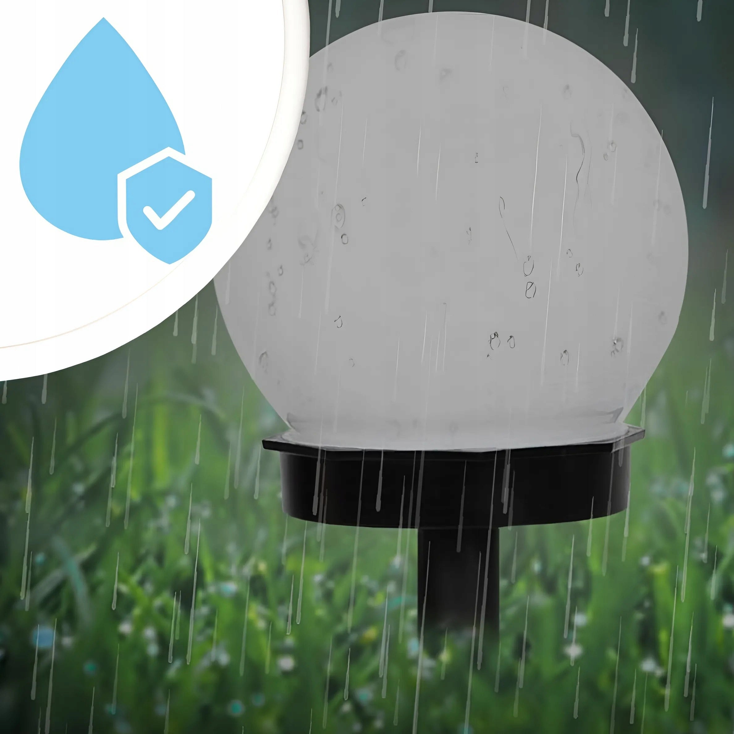 12x SOLAR LAMP GARDEN BALL LED HAMMERED WHITE 32,5 CM GARDEN LIGHTS Diameter/width 10 cm