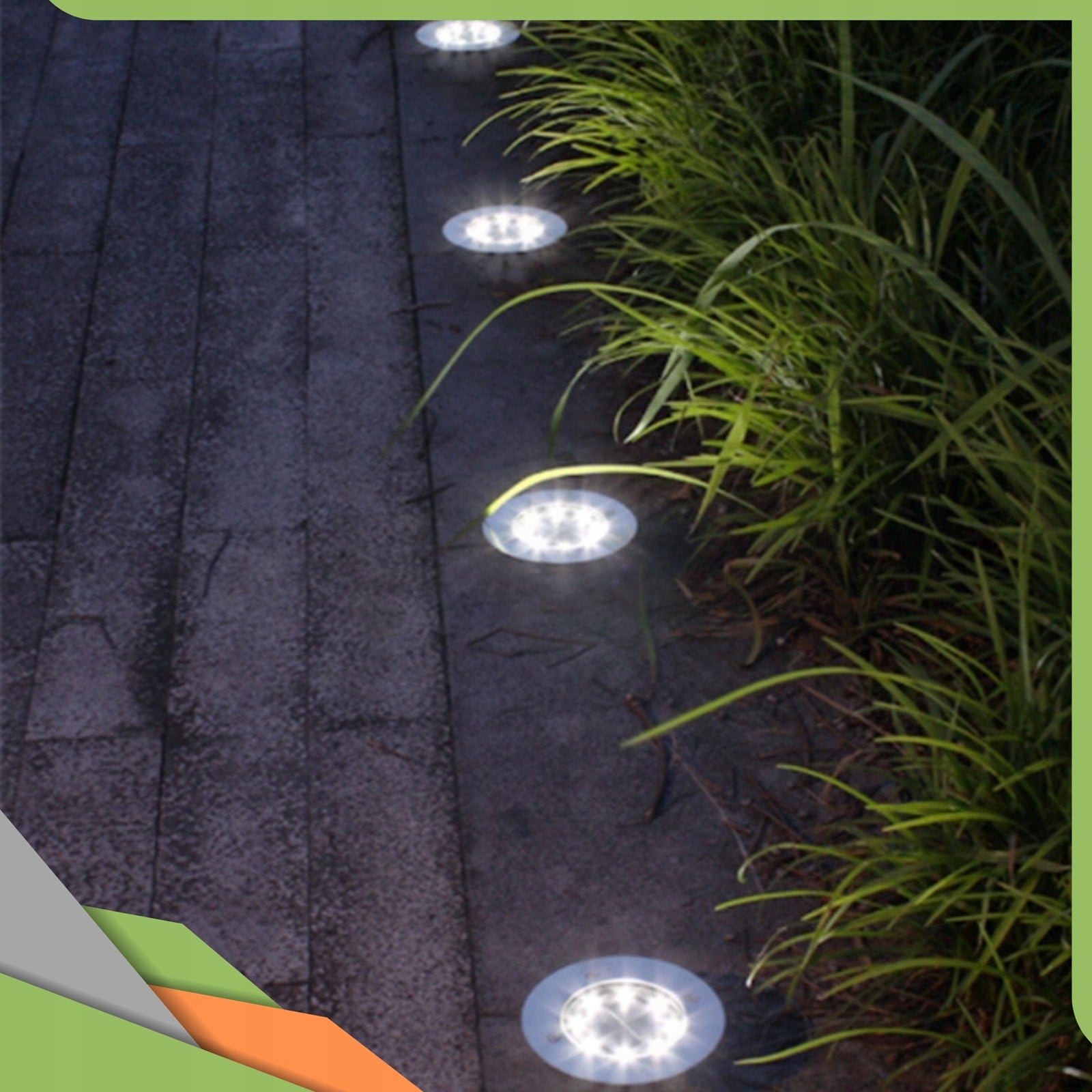 12x SOLAR LAMP LED GARDEN HAMMERED SOLAR LIGHTS FOR GARDEN DISK Manufacturer code 24001