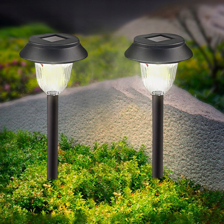 12x Solar Garden Lamp LED HAMMERED Twilight Sensor Set Packaging status original
