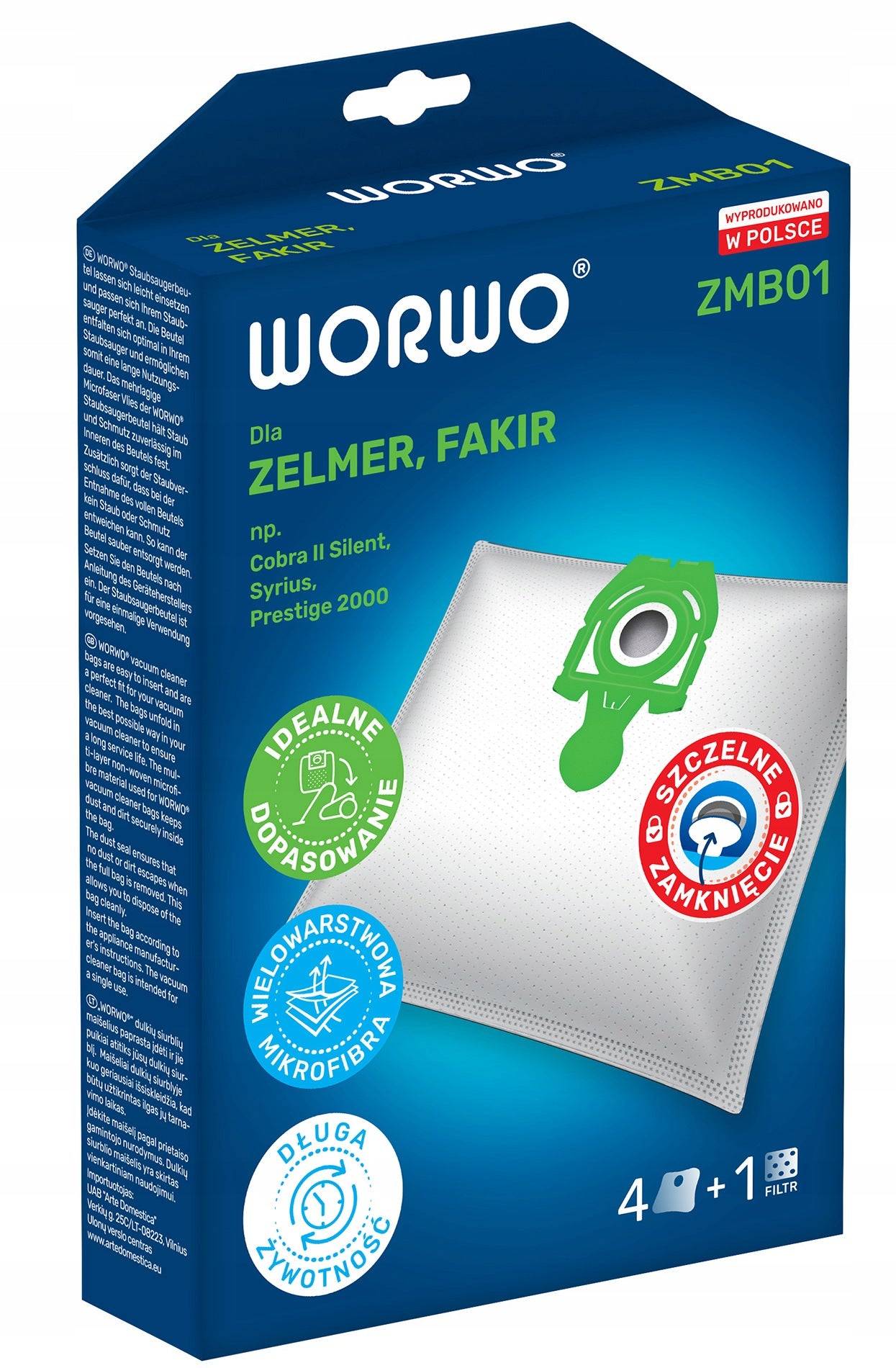 12x bags for ZELMER COBRA II SILENT ORION MAX SYRIUS SIRIUS TWIST TWISTER Packaging status original