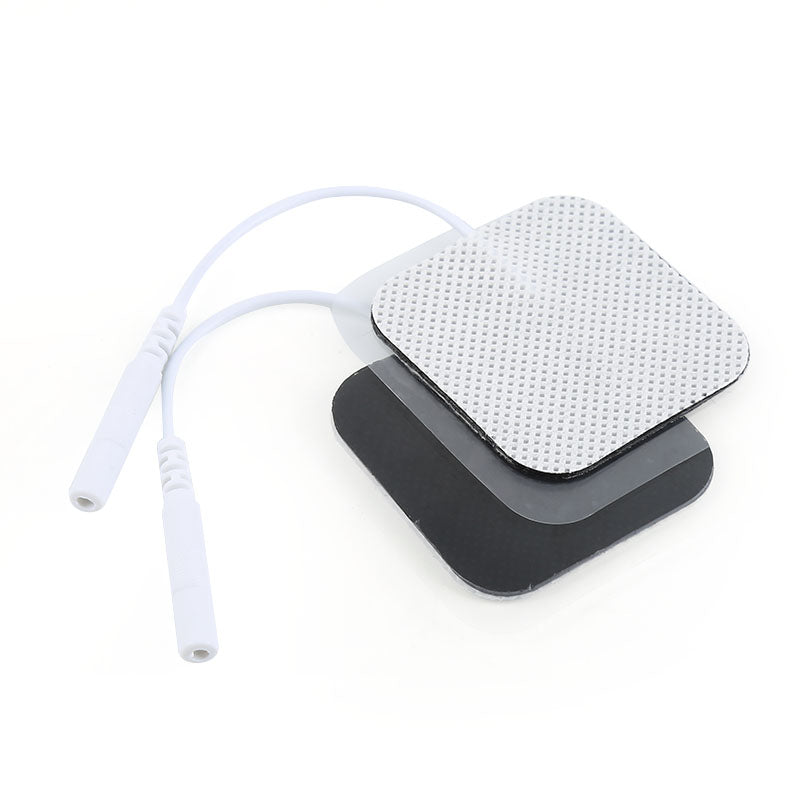 12x gel electrodes 5x5cm pin 2 mm TENS EMS SANIT Color white