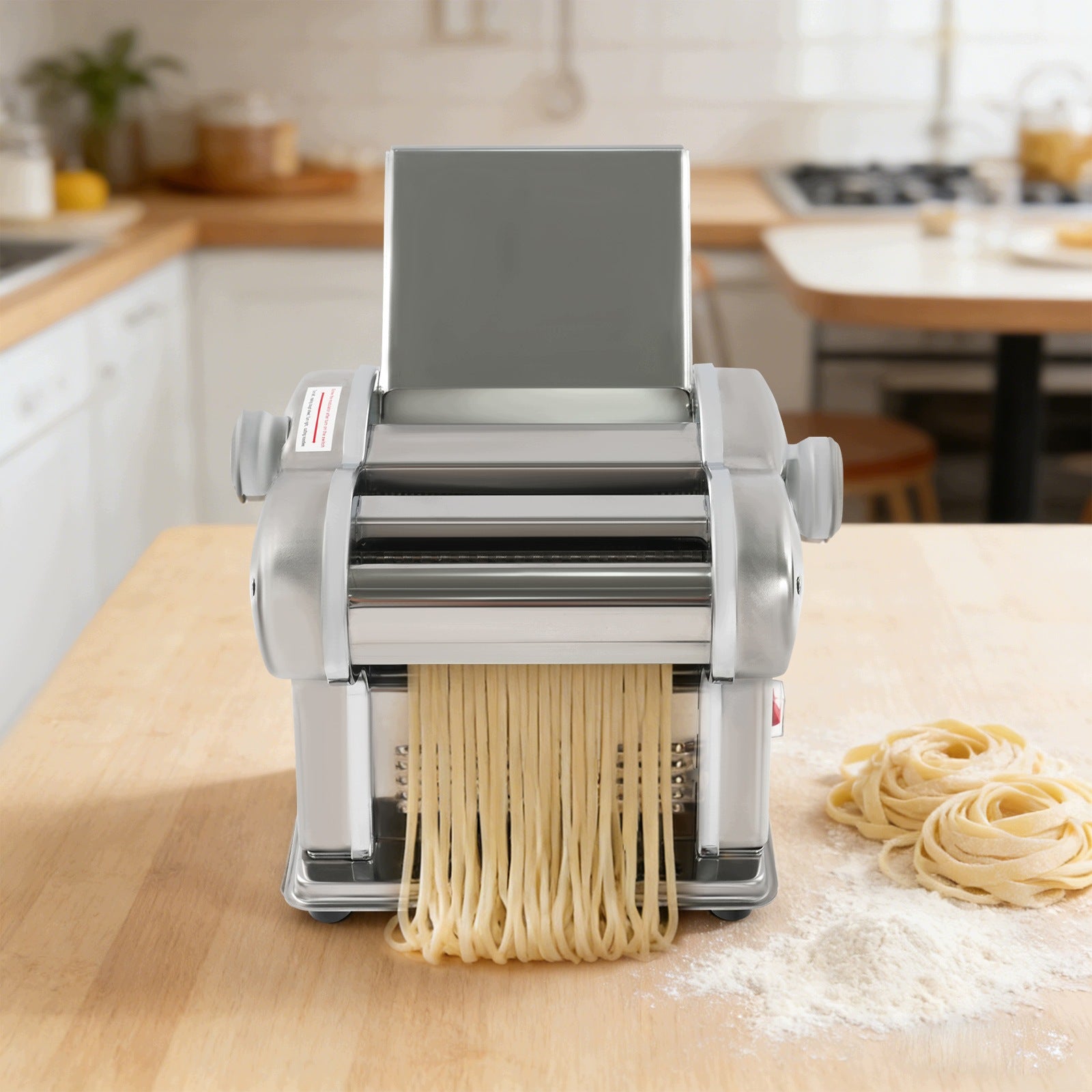 135W Electric Noodle Making Machine Pasta Maker 2 Blades 8 Thickness Levels Packaging status original