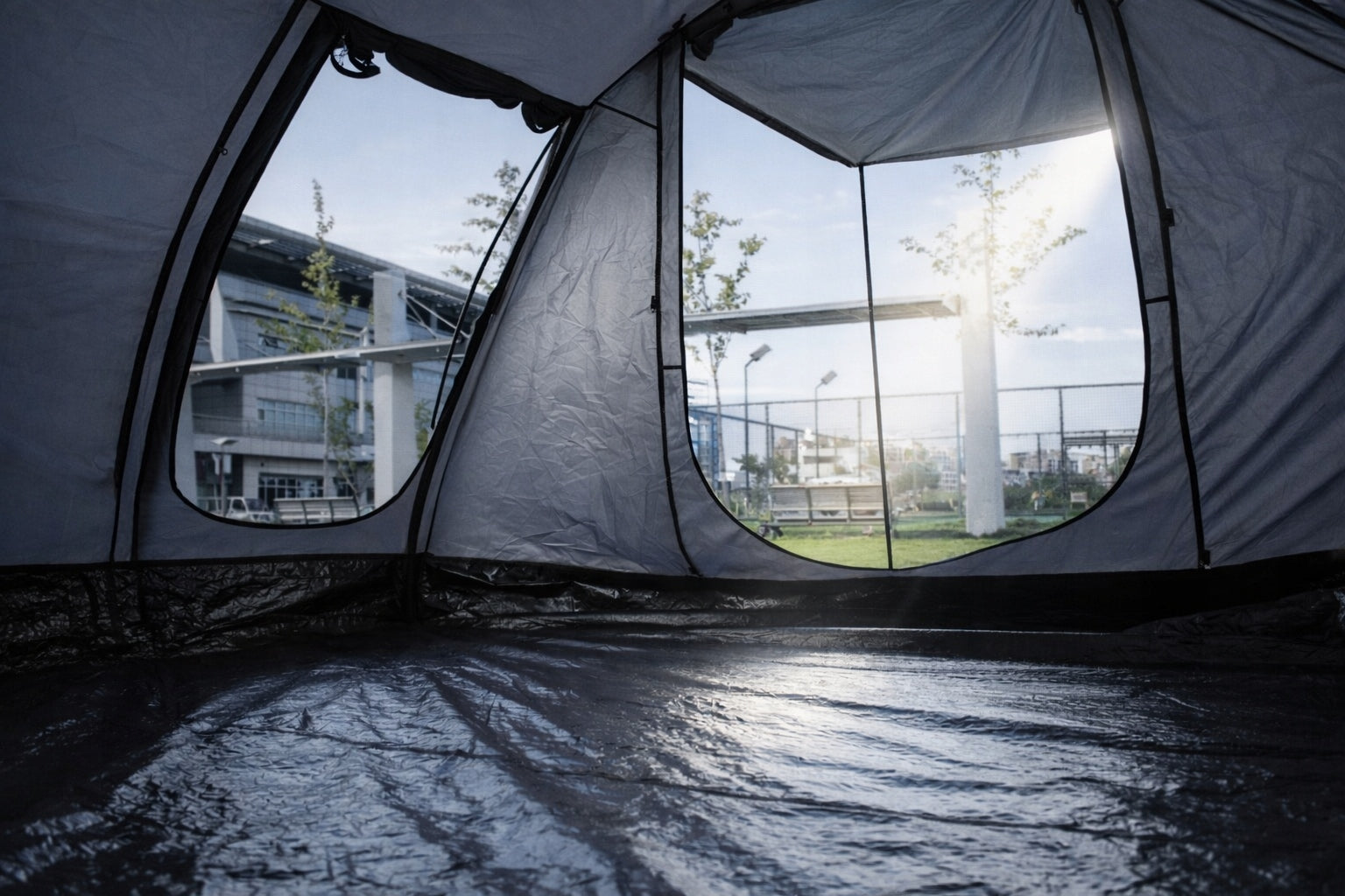 13m² Tent PANAMA XXL 5 persons 5000mm Integrated floor Black cabins Waterproofness 5000 mm