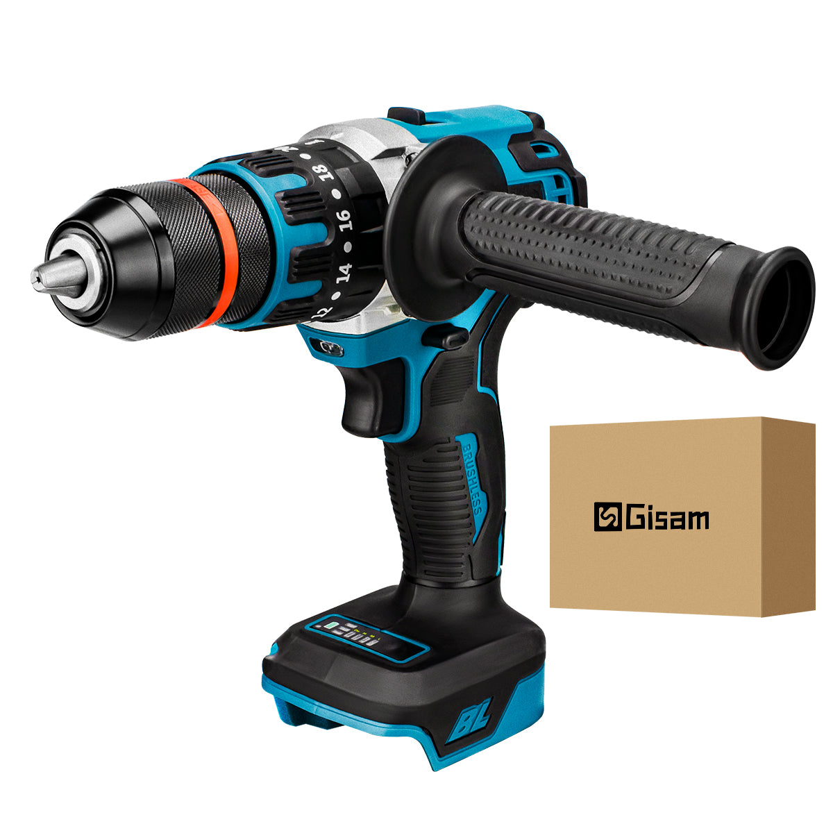 13mm Brushless Impact Drill Electric Screwdriver Cordless Driver Tool