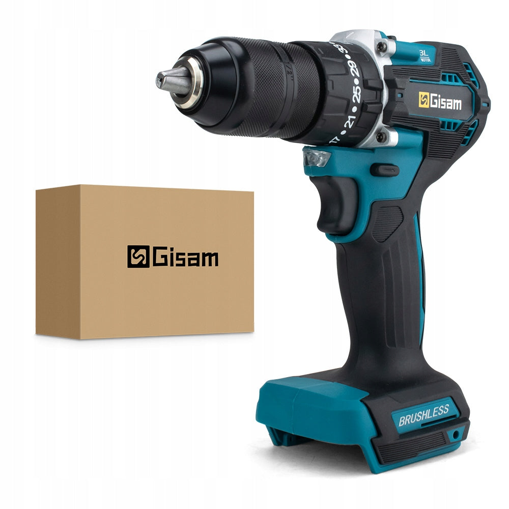 13mm Brushless Impact Drill Screwdriver 35+3Torque Drilling Tool