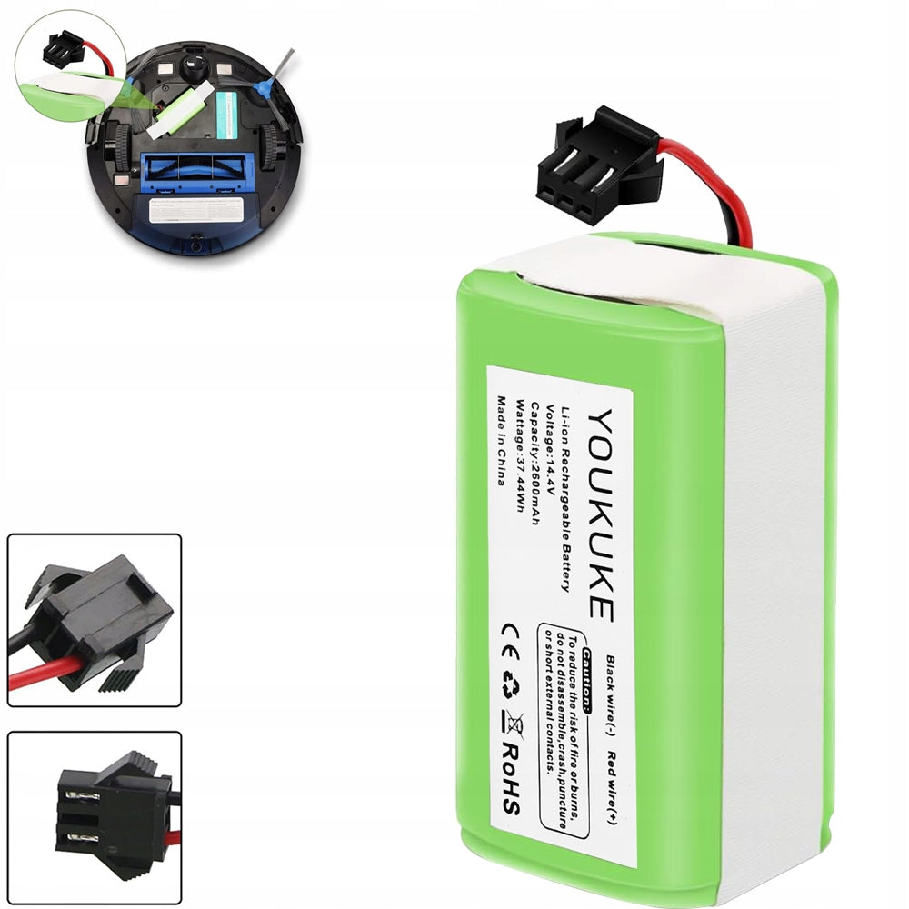 14,4V 2600mAh VACUUM CLEANER BATTERY FOR ROBOVAC 11C 11S POWEREXTRA