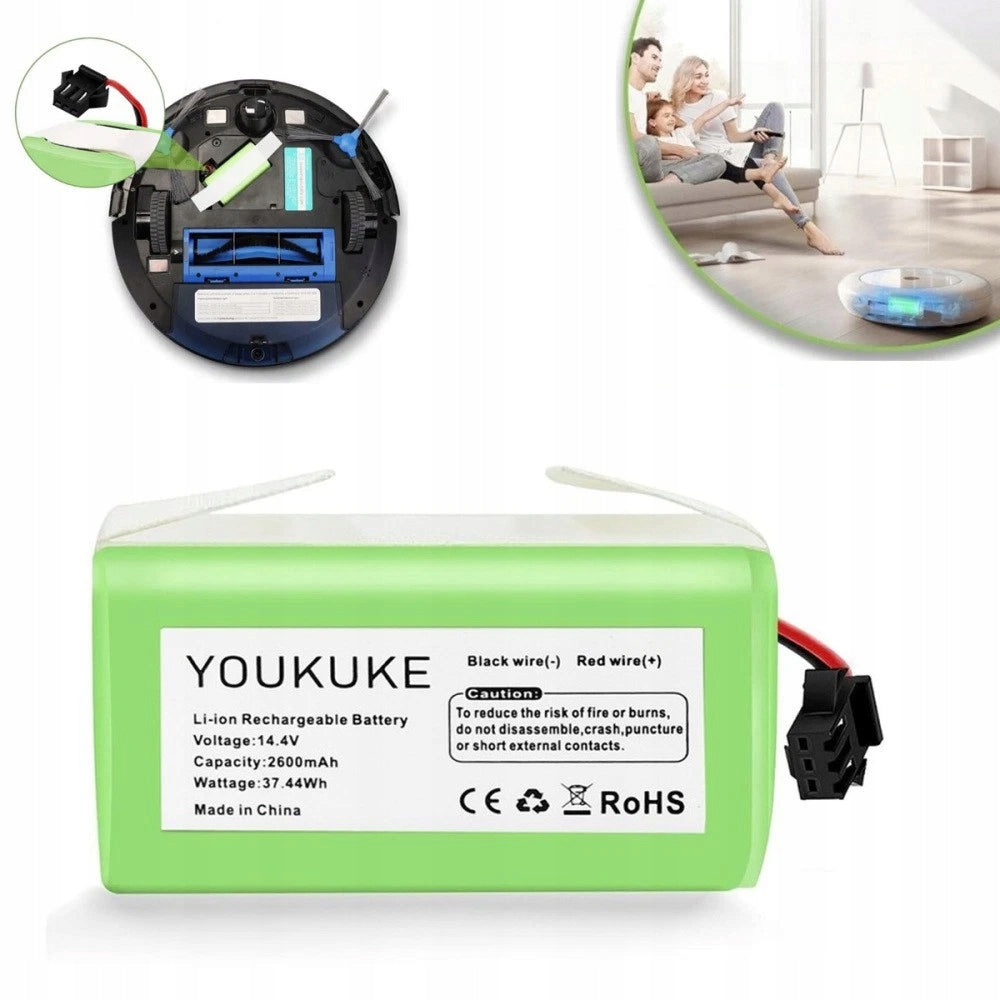 14,4V 2600mAh Vacuum Cleaner Replacement Battery for Eufy RoboVac G10 G20 G30
