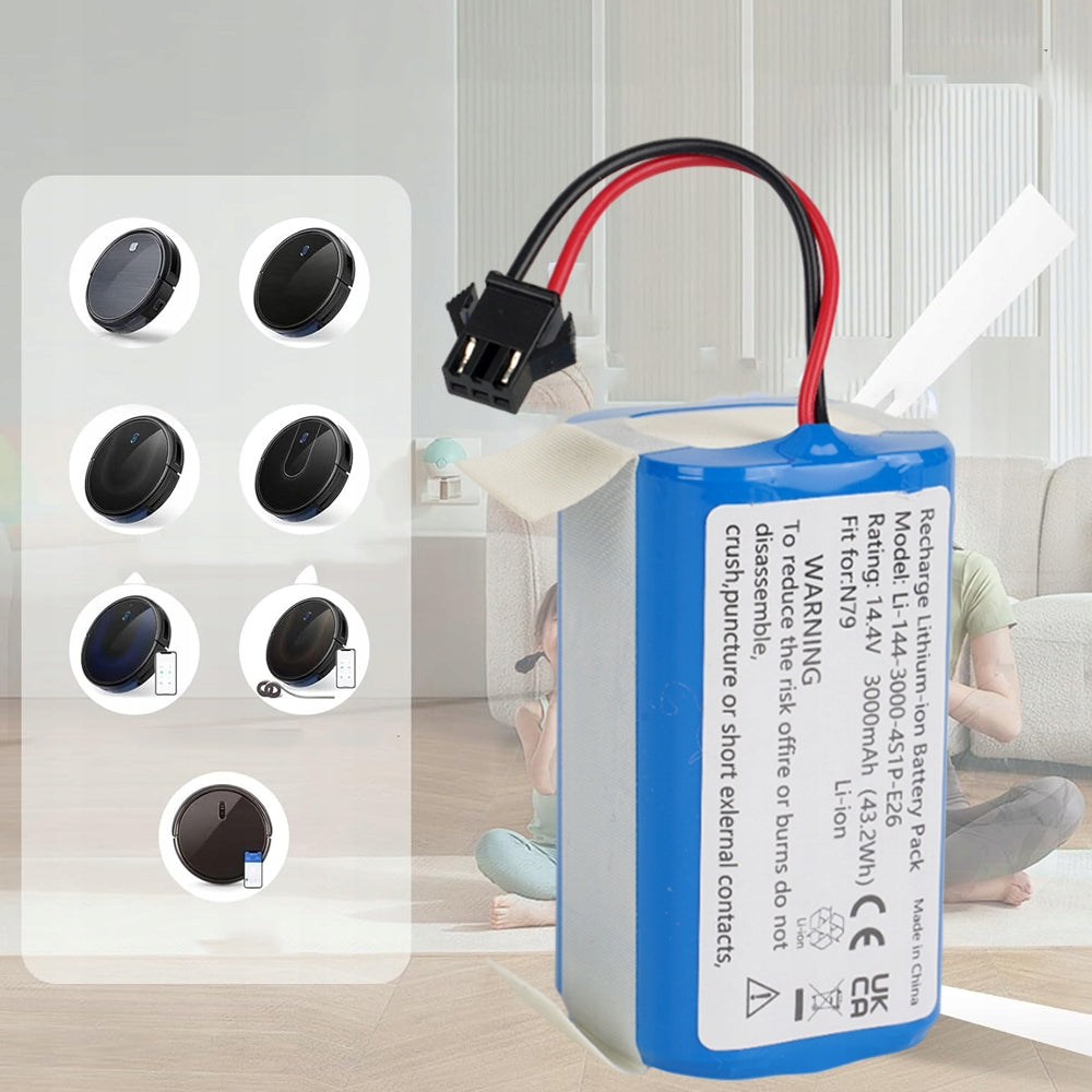 14,4V 3000MAH REPLACEMENT LITHIUM BATTERY FOR ROBOT VACUUM CLEANER Manufacturer no brand