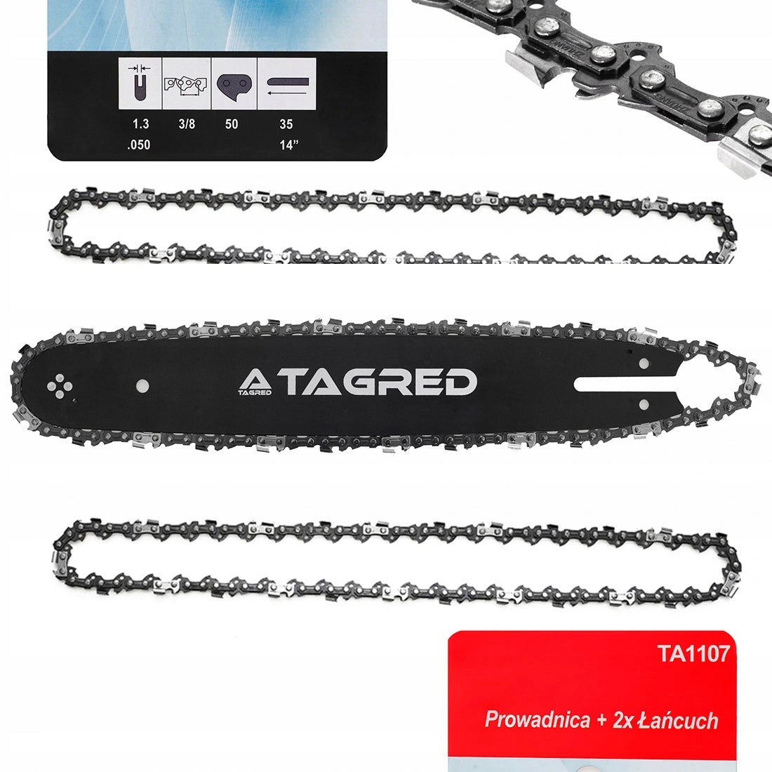14'' GUIDE 2 CHAINS 3/8 1.3 MM 50 FOR SAW