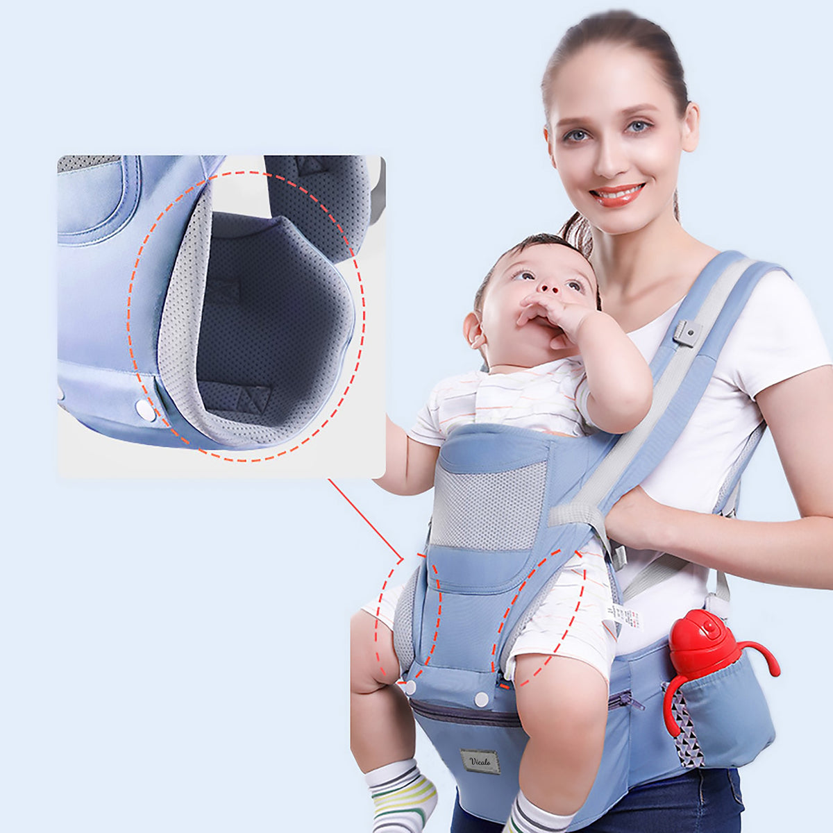15 IN 1 HIP CARRIER 25KG SEAT 0-4 YEARS, PURE COTTON EAN (GTIN) 6977755400741